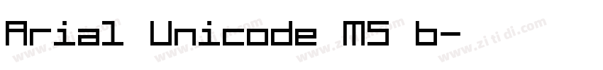 Arial Unicode MS b字体转换